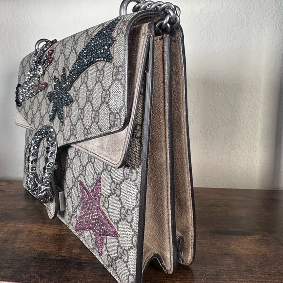 Authentic Gucci Large Dionysus Crystal Shoulder Bag with Embellishments - Picture 5 of 16